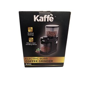 Kaffe KF8061 Electric Flat Burr Coffee Grinder 10 Settings Black‎ 200W NEW